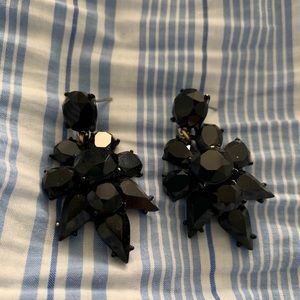 J.Crew Black Statement Earring